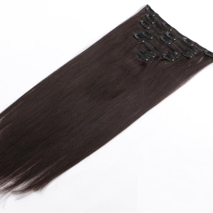 Clip in hair extension,New coming finest virgin remy hair invisible seamless clip in hair extension human hair for women HN216
